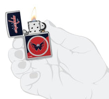 Load image into Gallery viewer, Zippo Lighter - Custom Engraved with Your Message for NHL Washington Capitals 2024 Street Chrome Pocket Lighter 46211