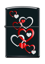 Load image into Gallery viewer, Zippo Lighter- Personalized Engrave for Hearts Love Valentines Black Matte Z5142