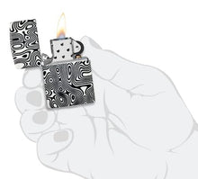 Load image into Gallery viewer, Zippo Lighter - Custom Engraved with Your Message - Glowing Swirls Design 540 Color Glow in The Dark Pocket Lighter 46012