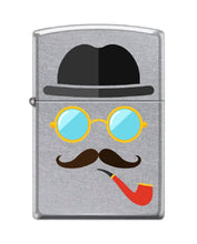 Load image into Gallery viewer, Zippo Lighter-Glasses Hats Moustache Pipe Insert Street Chrome Lighter #Z5531