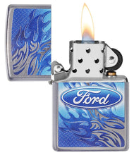 Load image into Gallery viewer, Zippo Lighter - Personalized Customize Message Engrave on Backside for Ford Design Zippo Lighter (Blue Flames #49307)