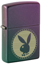 Load image into Gallery viewer, Zippo Lighter - Personalized Customize Message Engrave on Backside for Playboy Bunny (Iridescent 48380)