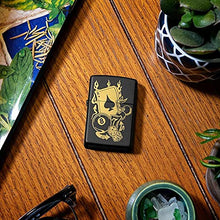 Load image into Gallery viewer, Zippo Lighter- Personalized Engrave Ace of Spades Card Game Casino 49257