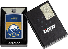Load image into Gallery viewer, Zippo 2021 NHL Buffalo-Sabres Street Chrome Pocket Lighter