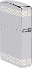 Load image into Gallery viewer, Zippo Laser 360° Clover Design High Polish Chrome Pocklet Lighter
