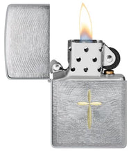 Load image into Gallery viewer, Zippo Lighter - Custom Engraved with Your Message - Angel Aura Design, Engraved - Brushed Chrome 46479