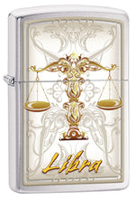 Load image into Gallery viewer, Zippo Lighter - Horoscope Zodiac Signs (Libra)