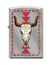 Load image into Gallery viewer, Zippo Lighter- Personalized Engrave for Skull Longhorn Skull #Z6036