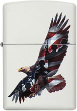 Load image into Gallery viewer, Zippo Eagle & Soldier Pocket Lighter, White Matte (ZO12303), One Size