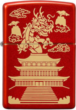 Load image into Gallery viewer, Zippo Eastern Design Metallic Red Pocket Lighter