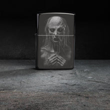 Load image into Gallery viewer, Zippo Lighter - Customized Message on Monster High Polish Black Pocket 46292