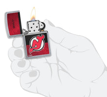 Load image into Gallery viewer, Zippo Lighter - Personalized Customize Message Engrave on Backside for New Jersey Devils NHL Team 48045