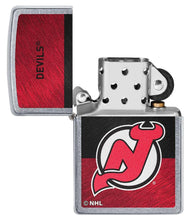 Load image into Gallery viewer, Zippo Lighter - Personalized Customize Message Engrave on Backside for New Jersey Devils NHL Team 48045