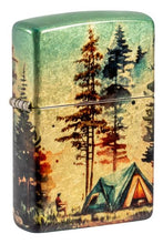 Load image into Gallery viewer, Zippo Lighter - Custom Engraved with Your Message for Off The Grid Design 540 Tumbled Brass Pocket Lighter 46263