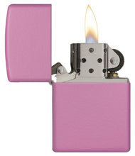 Load image into Gallery viewer, Zippo Lighter – Personalized Custom Message Engraved Windproof Classic Pocket Lighter Pink Matte