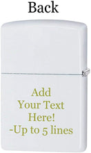 Load image into Gallery viewer, Zippo Lighter - Personalized Customize Message Engrave on Backside for Playboy Bunny (Black and White 28268)
