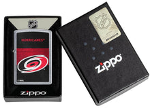 Load image into Gallery viewer, Zippo Lighter - Personalized Customize Message Engrave on Backside for Carolina Hurricanes NHL Team 48033
