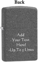 Load image into Gallery viewer, Zippo Lighter-Personalized Custom Message Engraved on Backside Pirate Drinking Barrell Funny Iron Stone Windproof Lighter Z5498