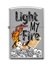 Load image into Gallery viewer, Zippo Lighter-Light My Fire Design Brushed Chrome Windproof Lighter #Z5416