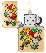 Load image into Gallery viewer, Zippo Lighter - Personalized Custom Message Engraved on Back for Bob Marley Windproof Zippo Lighter (Brass #49835)
