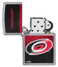 Load image into Gallery viewer, Zippo Lighter - Personalized Customize Message Engrave on Backside for Carolina Hurricanes NHL Team 48033