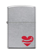 Load image into Gallery viewer, Zippo Lighter-Loving Embrace Street Chrome Windproof Lighter #Z5369