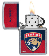 Load image into Gallery viewer, Zippo Lighter - Personalized Customize Message Engrave on Backside for Florida Panthers NHL Team 48040