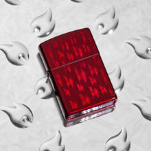 Load image into Gallery viewer, Zippo Lighter - Personalized Custom Message Engraved on Back for Iced Zippo Flame Design Windproof Zippo Lighter #29824