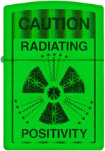 Load image into Gallery viewer, Zippo - Customized Message on Glowing Positivity Glow in The Dark Pocket 46243