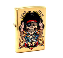 Load image into Gallery viewer, Zippo Lighter- Personalized Engrave for Pirate Logo Skull Mermaids #Z5276