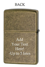 Load image into Gallery viewer, Zippo - Customized Message on Anne Stokes Copperwing Dragon Street Brass 46689