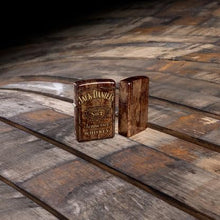 Load image into Gallery viewer, Zippo Lighter - Custom Engraved with Your Message for Jack Daniel's® Barrel Design 540 Tumbled Brass Pocket Lighter 46278