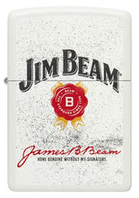 Load image into Gallery viewer, Zippo Lighter - Custom Engraved with Your Message for Jim Beam Rosette Design White Matte Pocket Lighter 46306