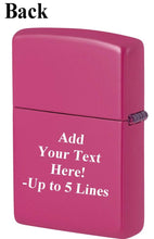 Load image into Gallery viewer, Zippo Lighter- Personalized Custom Message Engraved on Pulse Design Frequency Pocket Lighter 46572