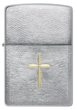 Load image into Gallery viewer, Zippo Lighter - Custom Engraved with Your Message - Angel Aura Design, Engraved - Brushed Chrome 46479