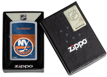 Load image into Gallery viewer, Zippo Lighter - Personalized Customize Message Engrave on Backside for New York Islanders NHL Team 48046