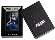 Load image into Gallery viewer, Zippo Lighter - Personalized Custom Message Engraved on Backside for Special Designs Windproof Lighter (Horror Girl 48388)