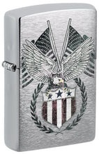 Load image into Gallery viewer, Zippo Lighter- Personalized Engrave Americana Eagle Prey Flag Patriotic #Z5055