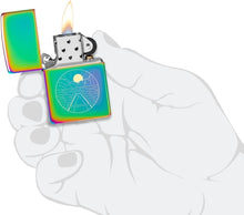 Load image into Gallery viewer, Zippo Lighter - Customized Message Moon Canoe Multi Color Pocket Lighter 46698