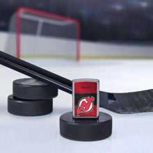 Load image into Gallery viewer, Zippo Lighter - Personalized Customize Message Engrave on Backside for New Jersey Devils NHL Team 48045