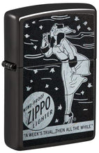 Load image into Gallery viewer, Zippo Lighter - Personalized Customize Message Engrave on Backside for Zippo Brand Design Logo Lighter (Windy Girl 48456)
