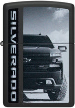 Load image into Gallery viewer, Zippo Chevy Silverado Truck Black Matte Pocket Lighter
