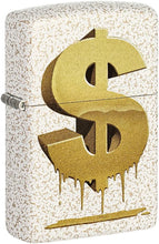 Load image into Gallery viewer, Zippo Drippy Dollar Design Mercury Glass Pocket Lighter
