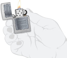 Load image into Gallery viewer, Zippo Jack Daniel's Silver Logo Street Chrome Pocket Lighter
