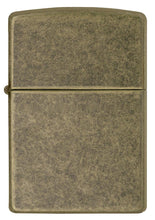 Load image into Gallery viewer, Zippo Lighter - Personalized Custom Message Engrave on Brass Windproof Lighter Antique Brass 201FB
