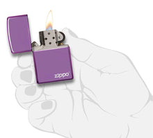 Load image into Gallery viewer, Zippo Lighter - Personalized Custom Message Engrave on Classic with Zippo Logo Windproof Lighter
