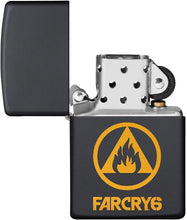Load image into Gallery viewer, Zippo Far Cry 6 Flame Logo Black Matte Pocket Lighter
