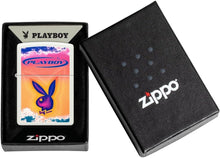 Load image into Gallery viewer, Zippo Lighter - Personalized Customize Message Engrave on Backside for Playboy Bunny (Clouds 48744)
