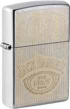 Load image into Gallery viewer, Zippo Jack Daniel's Logo Street Chrome Pocket Lighter
