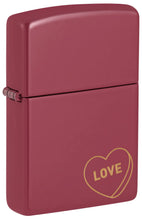 Load image into Gallery viewer, Zippo Lighter- Personalized Loving Embrace Affection Gold Candy Heart 48494

